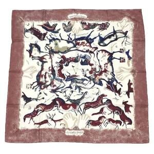 HERMES Authentic Pink Silk Scarf
